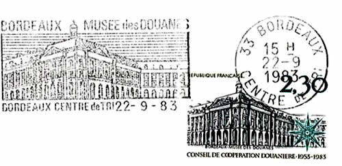 FDC Flamme Conseil de Cooperation douanière