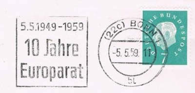 OMEC 10ème anniversaire du Conseil de l'Europe Bonn