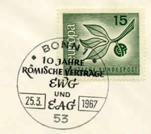 10ème anniversaire du traité de Rome Bonn