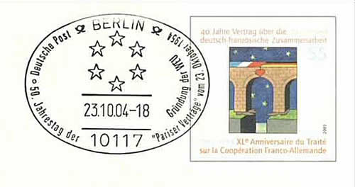 50ème anniversaire du traité de paris sur le problème allemand