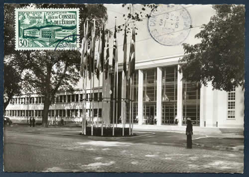 Carte maximum Conseil de l'Europe 1952