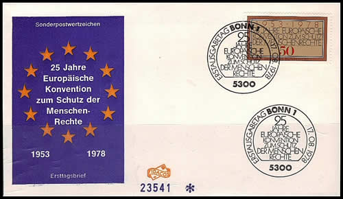 25ème anniversaire de la convention européenne des droits de l'Homme RFA