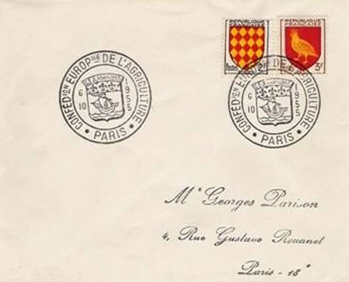 Conférence européenne de l'agriculture Paris 1955