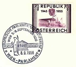 Conférence Parlementaire Européenne 1956 Wien