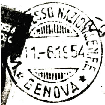 Congrès du Mouvement fédéraliste Européen à Gênes.