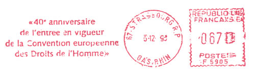 EMA 40ème anniversaire de l'entrée en vigueur de la convention des Droits de l'Homme
