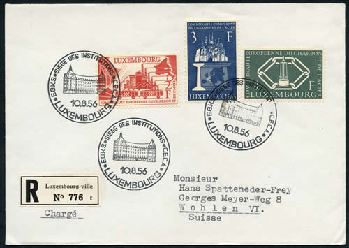 FDc timbres siège des institutions de la CECA