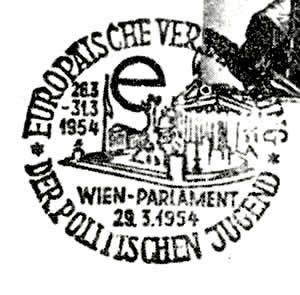 rassemblement des Jeunesses Politiques 1954 à Vienne