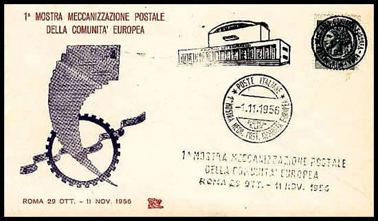 Exposition de mécanisation postale griffe