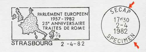 OMEC Specimen 25e anni du traité de Rome