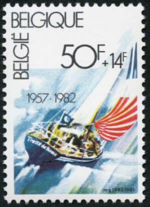 25ème anniversaire du Traité de Rome voilier Belgique