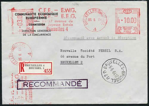 EMA F2062  de la Commission sur lettre recommandée