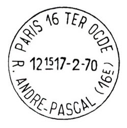 cachet pneumatique horoplan de l'OCDE