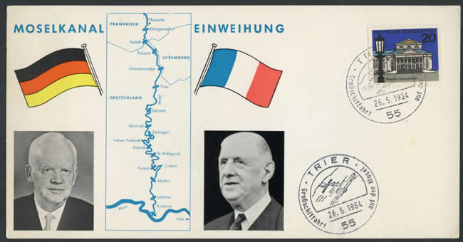 Inauguration de la canalisation de la Moselle