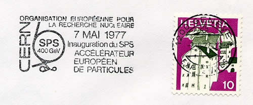 Inauguration au CERN du SPS 1977
