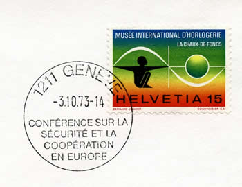 Oblitération temporaire de Genève