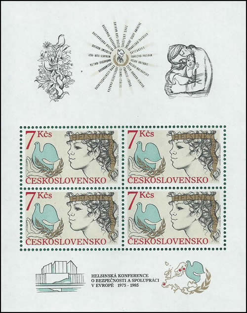 15ème anniversaire de la Conférence d'helsinki Tchecoslovaquie