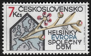 15ème anniversaire de la conférence d'Helsinki Tchécoslovaquie