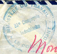 cachet 33e compagnie indochinoise