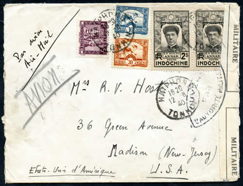 Lettre pour les USA aout 1940