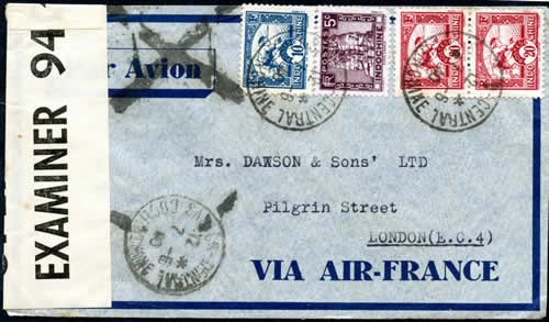 lettre Hanoi Londres juin 40