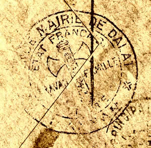 Cachet francisque du resident-maire