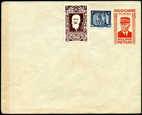 Entier Pétain avec affranchissement complémentaire