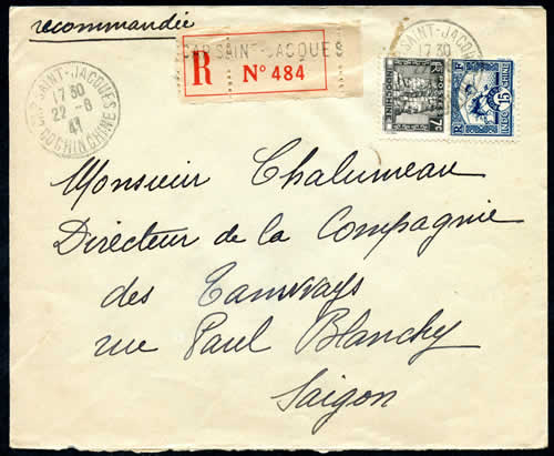 Lettre recommandée 22 cts 