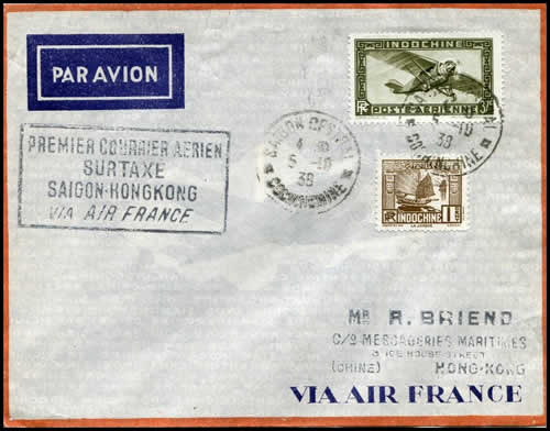 1er vol surtaxé Saigon Hong Kong