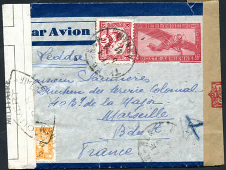 Aérogramme via Lydda