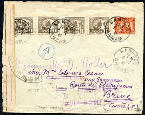 Entier à 6 cts complété à 10 cts pour zone non-occupée