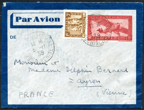 Lettre de moins de 5g avant le 1/12/39