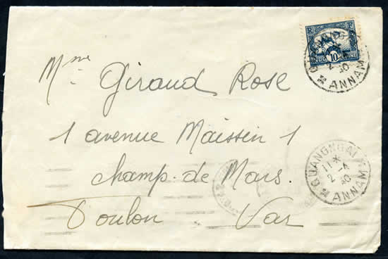 Lettre par voie de surface