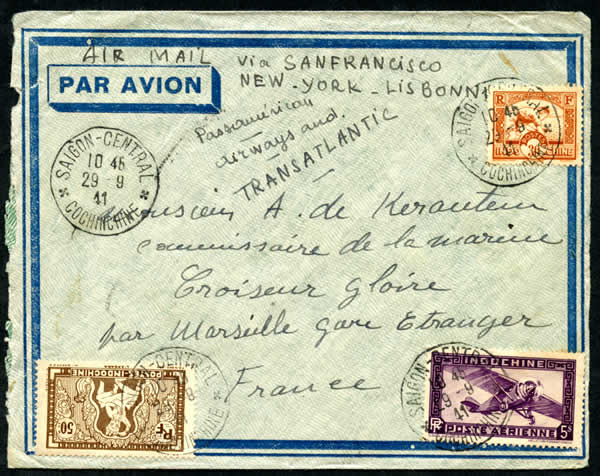 Lettre pour le croiseur Gloire