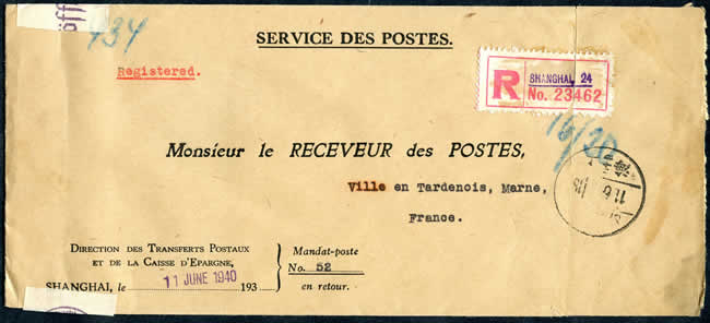 Lettre Service de Shanghai