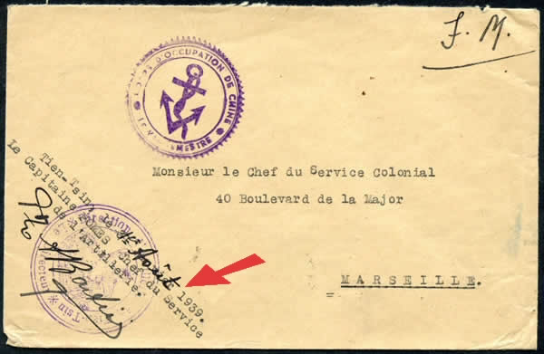 Courrier des troupes de Chine