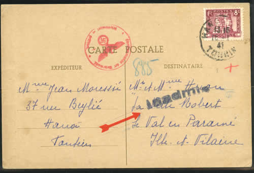 carte interzone avec timbre mobile