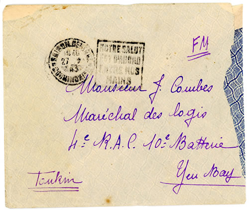 Lettre de Saigon avec Pseudo Daguin Notre Salut est d'abord entre nos mains