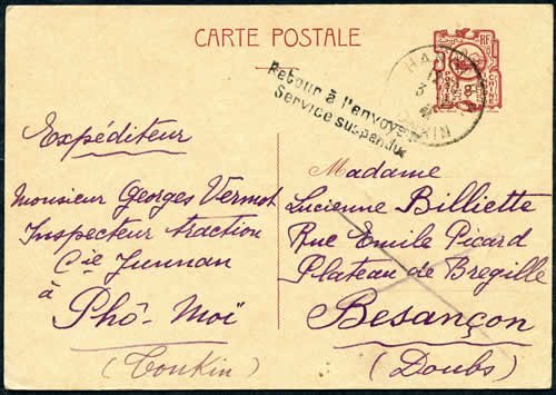 CP 8 ctsalong retoirnée à l'envoyeur