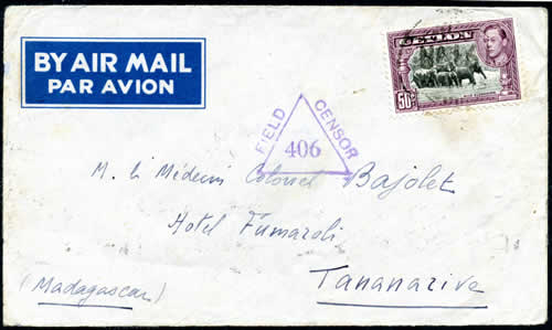 Lettre de la mission française auprès du SEAC