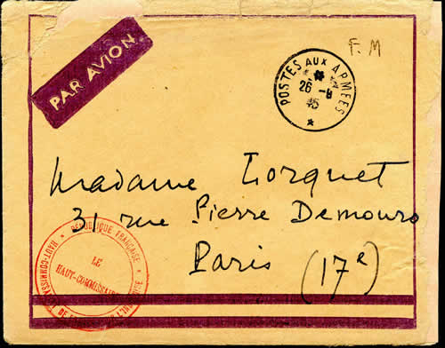 Lettre T d'Argenlieu à Chandernagor