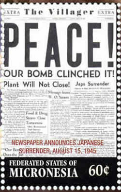 Journal annonçant la Paix