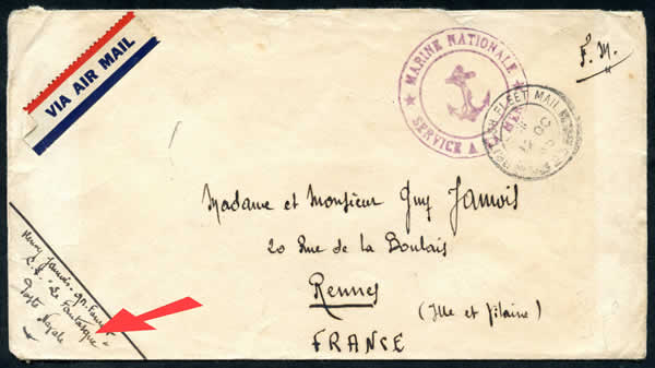 Lettre du Fantasque en route pour l'Indochine