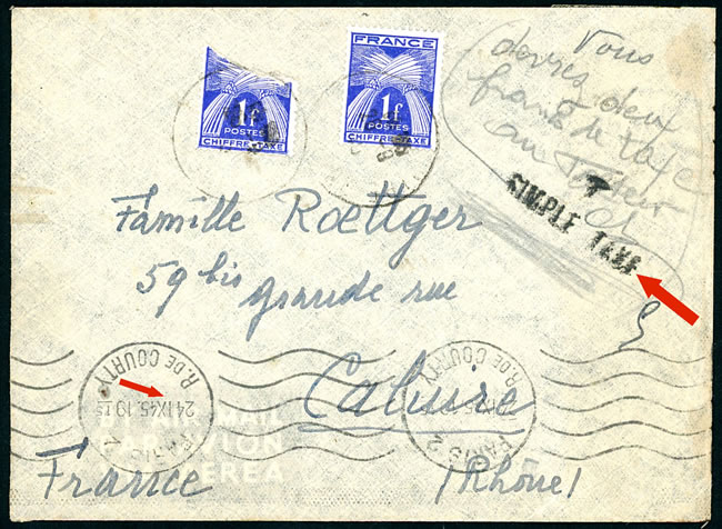 Lettre de Hanoi pour la France septembre 1945 recto