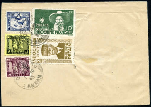 Daguin ecrivez en vietnamien sur lettre annam cambodge