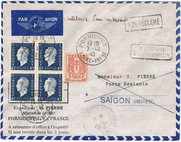 Courrier militaire sans surtaxe