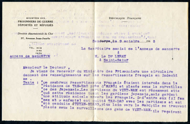 Situation Prisonniers Hanoi