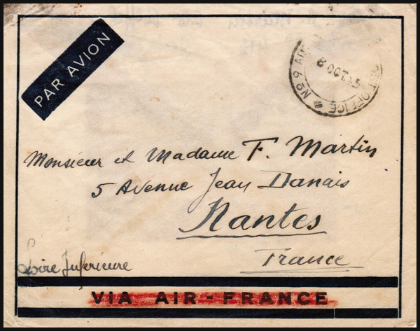 lettre d'un Français pour la France oblitérée 9 ABPO