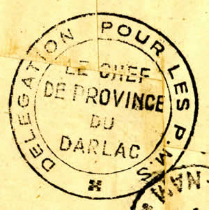 Cachet du chef de province du Darlac