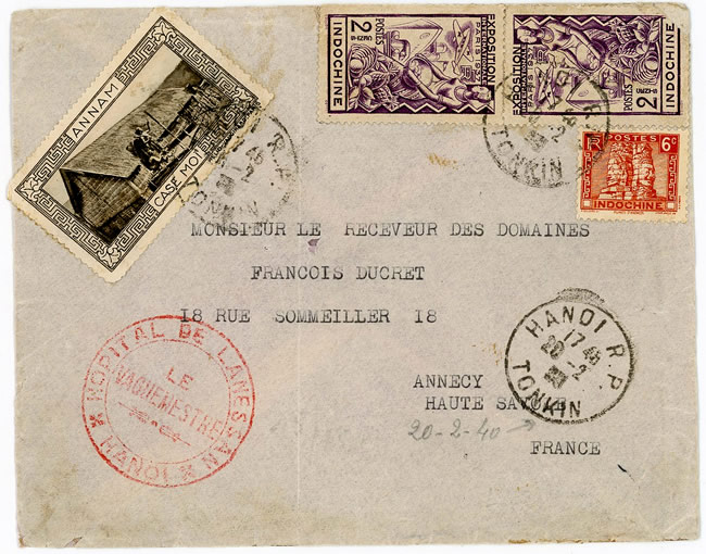 Vignette case Moï sur lettre